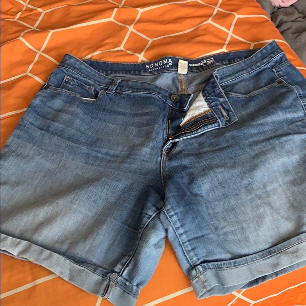 Denim shorts